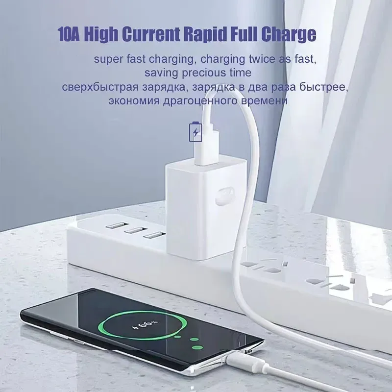 NNBILI Câble de charge USB-C 10 A 100 W à charge ultra-rapide, lot de 1 à 3 pièces, compatible Huawei, OPPO et vivo (non compatible iPhone, Xiaomi et Samsung) 2