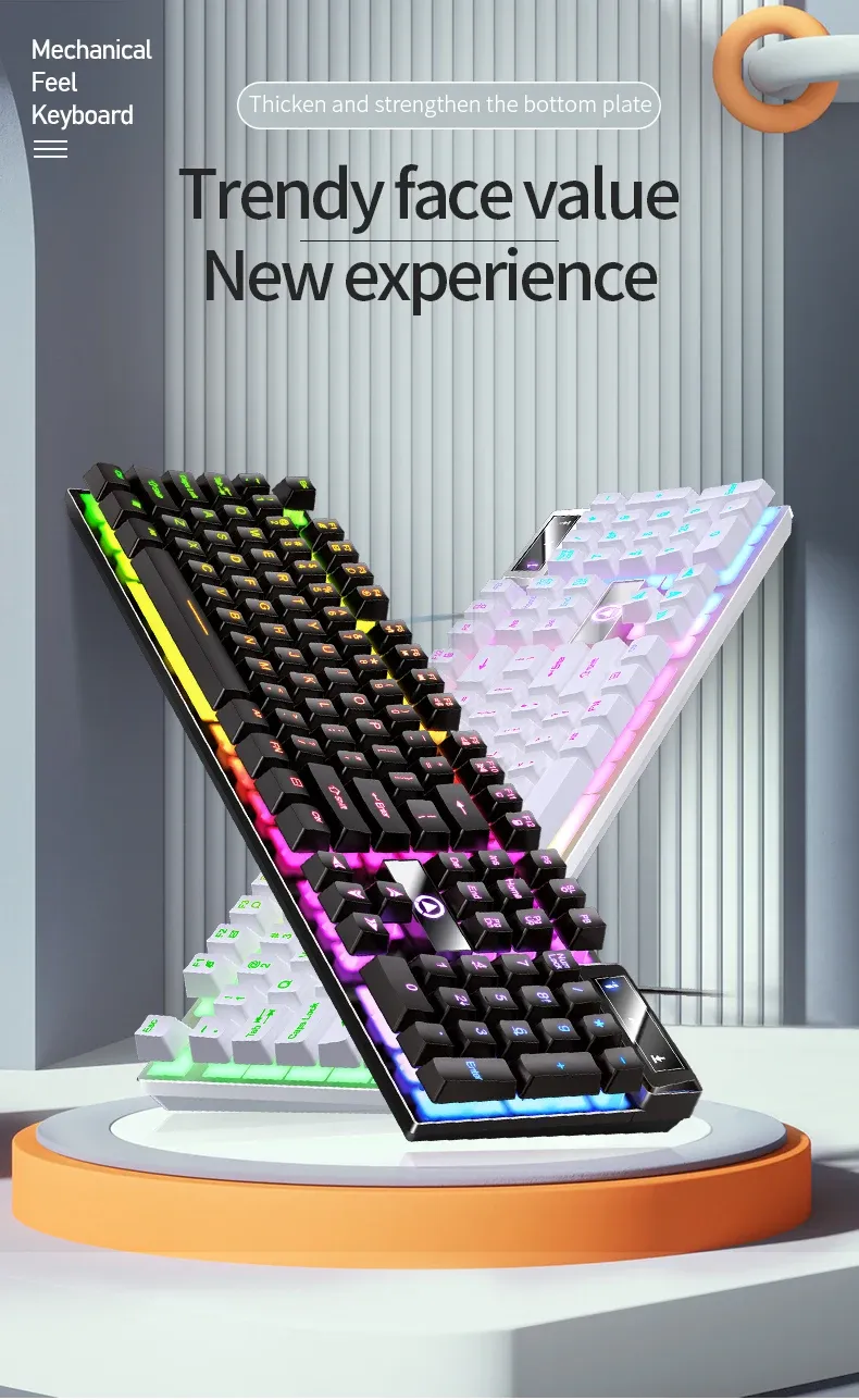 Vue d'ensemble du clavier de jeu filaire YINDIAO