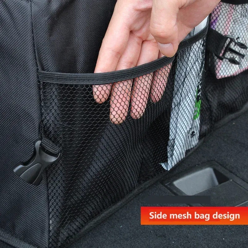 Boîte de rangement pliable multifonction pour voiture et camping-car 4