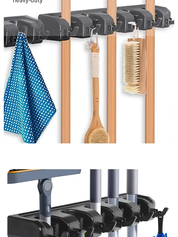 Support mural de rangement pour outils ménagers