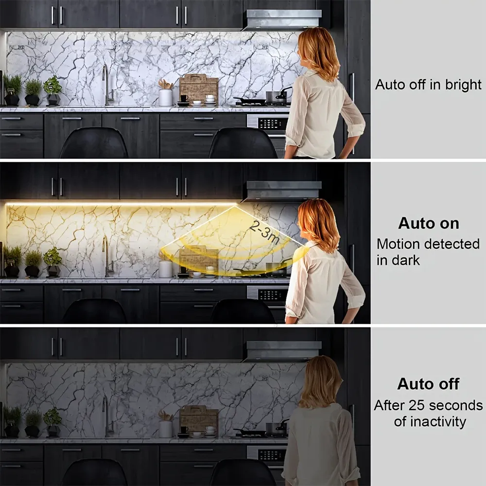 Ruban LED à lumière blanche chaude dans un intérieur