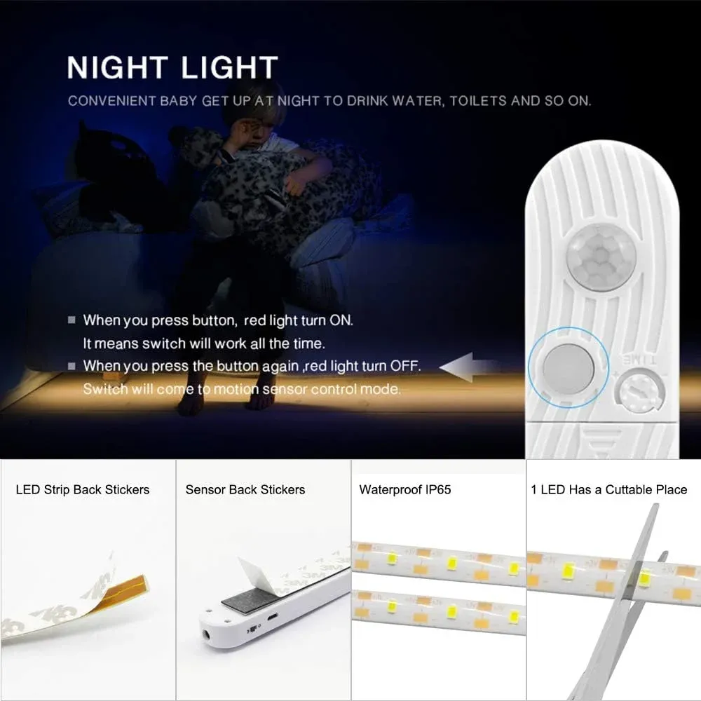 Détail du détecteur de mouvement du ruban LED