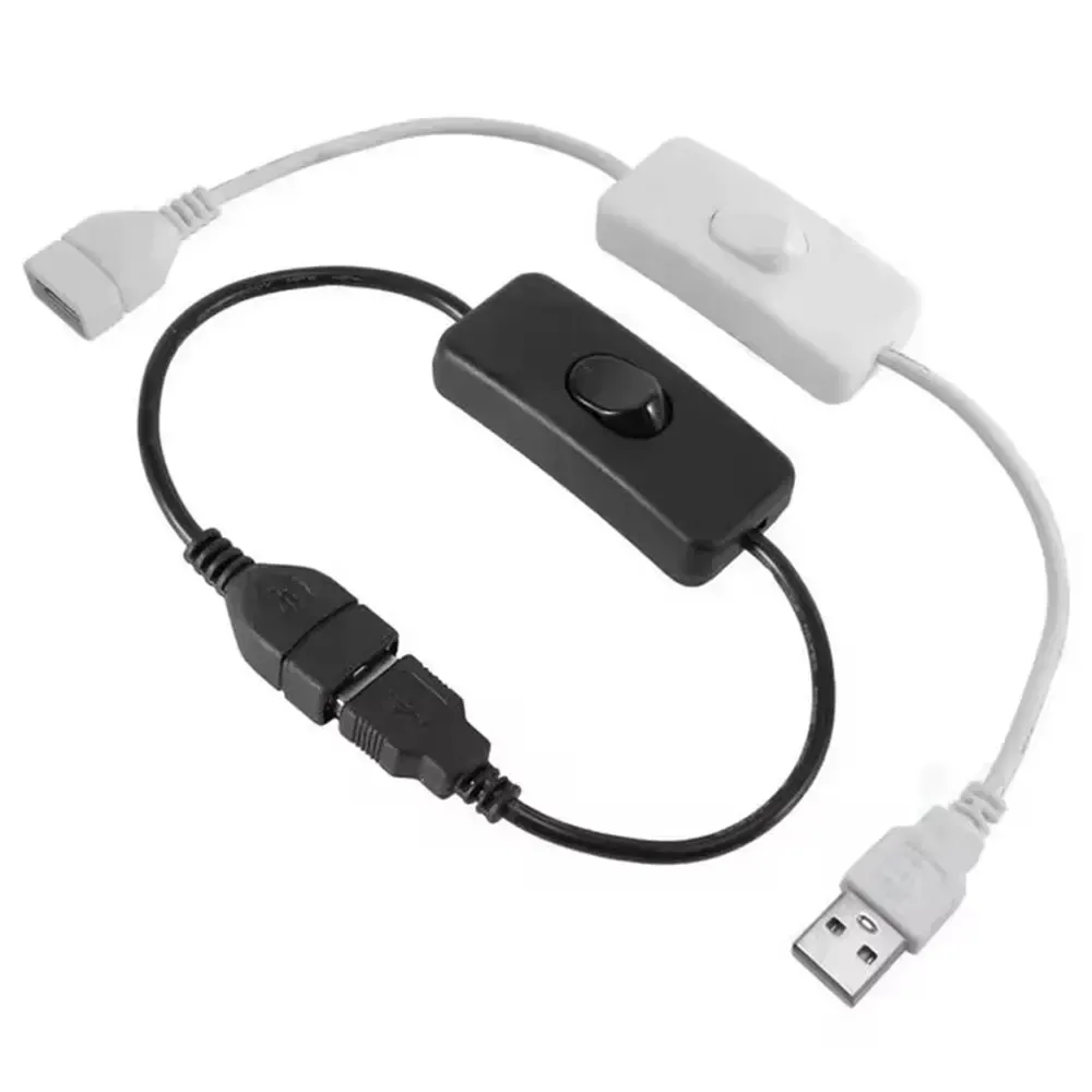 Câble USB avec interrupteur marche/arrêt et rallonge pour guirlande LED USB 5