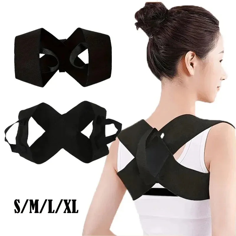 Correcteur de posture dorsal réglable pour clavicule et colonne vertébrale, soutien du haut du dos, des épaules et de la région lombaire