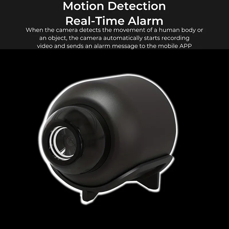 Caméra de surveillance WiFi X5 Mini 1080P sans fil avec vision nocturne et détection de mouvement 5