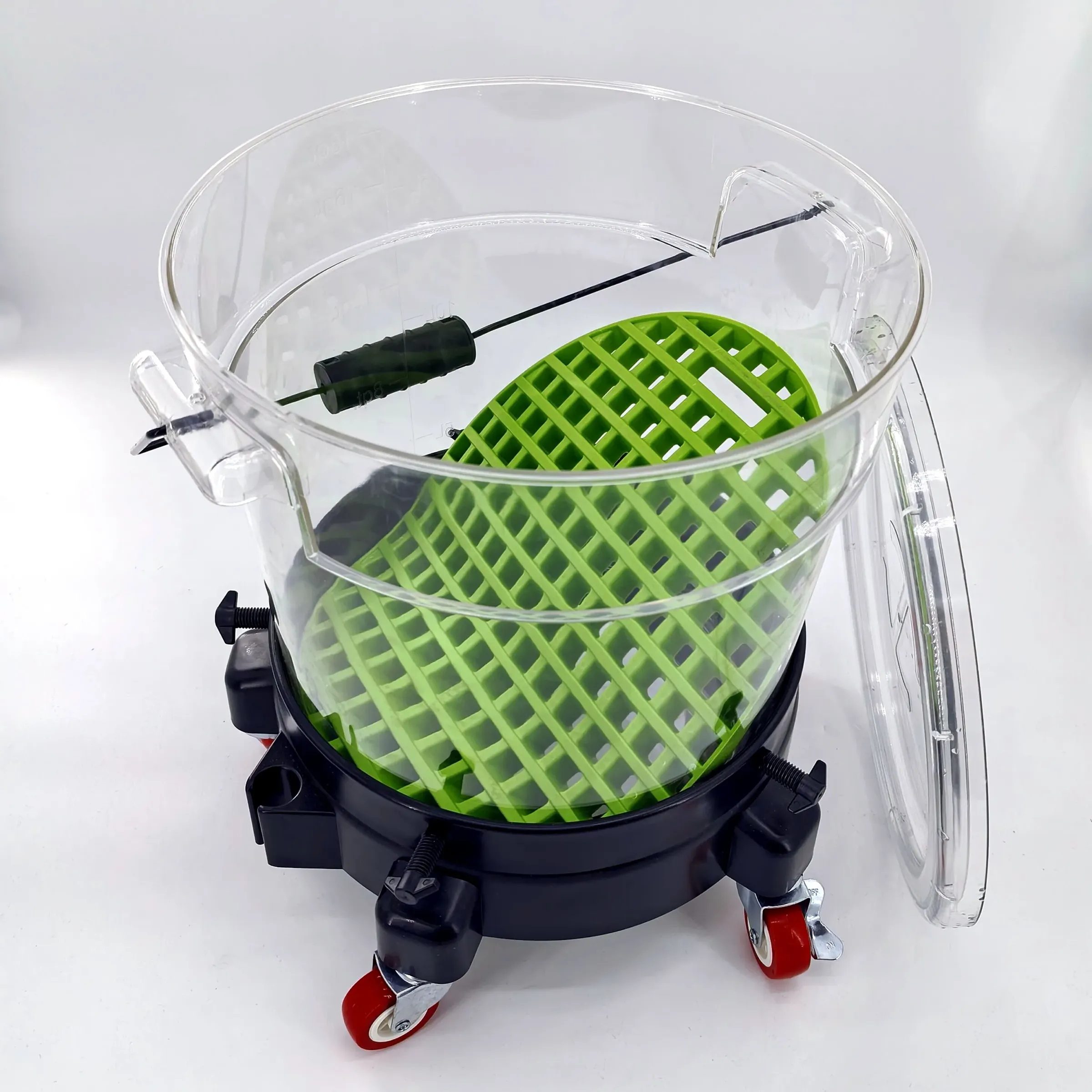 Kit de lavage pour voiture : gants, éponges, seau, protège-salissures et attrape-impuretés 8