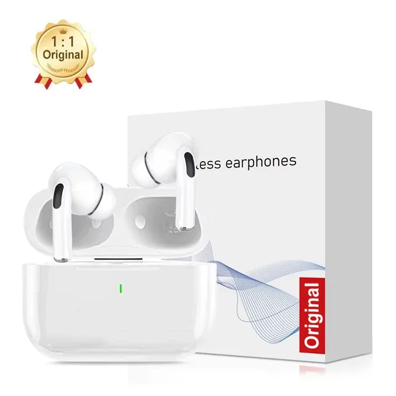 Écouteurs sans fil Bluetooth Apple AirPods Pro d'origine, intra-auriculaires, sport, à réduction de bruit, compatibles Xiaomi et iPhone 9