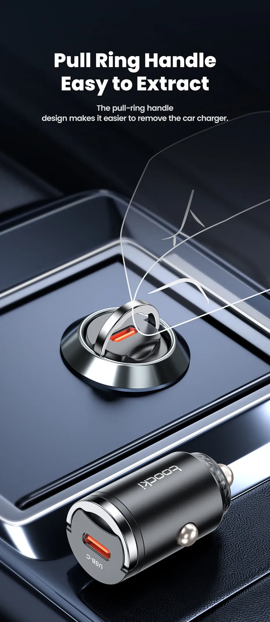 Charge de smartphone en voiture