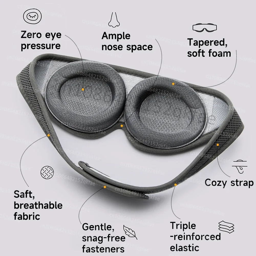 Masque de sommeil Oeuxcra porté en situation de repos
