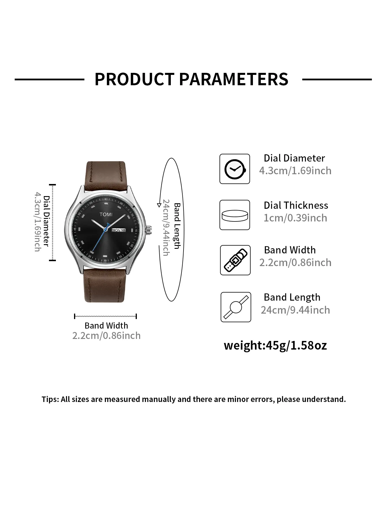 Montre élégante en gros plan