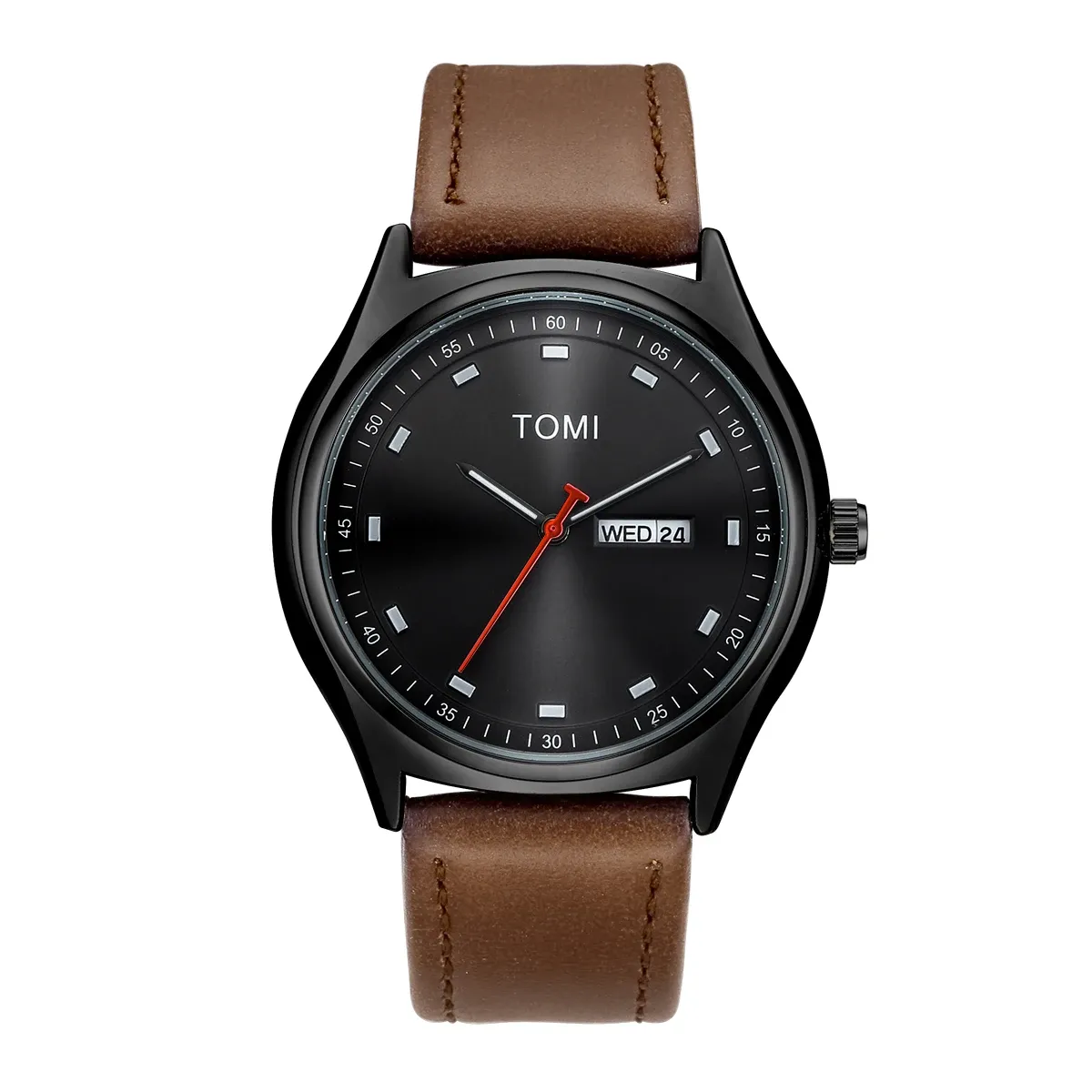 Montre minimaliste pour hommes, style affaires et décontracté, montre à quartz unisexe polyvalente et tendance, avec calendrier 7