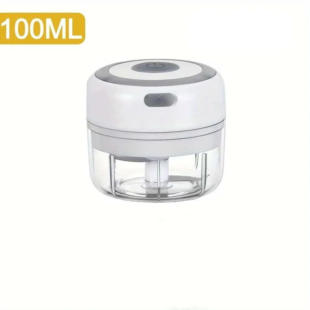Hachoir électrique 100 ml / 250 ml, hachoir rotatif à ail, presse-ail et coupe-légumes 17