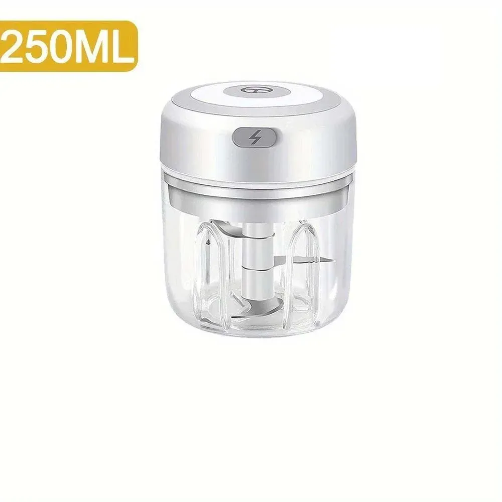 Hachoir électrique 100 ml / 250 ml, hachoir rotatif à ail, presse-ail et coupe-légumes 11