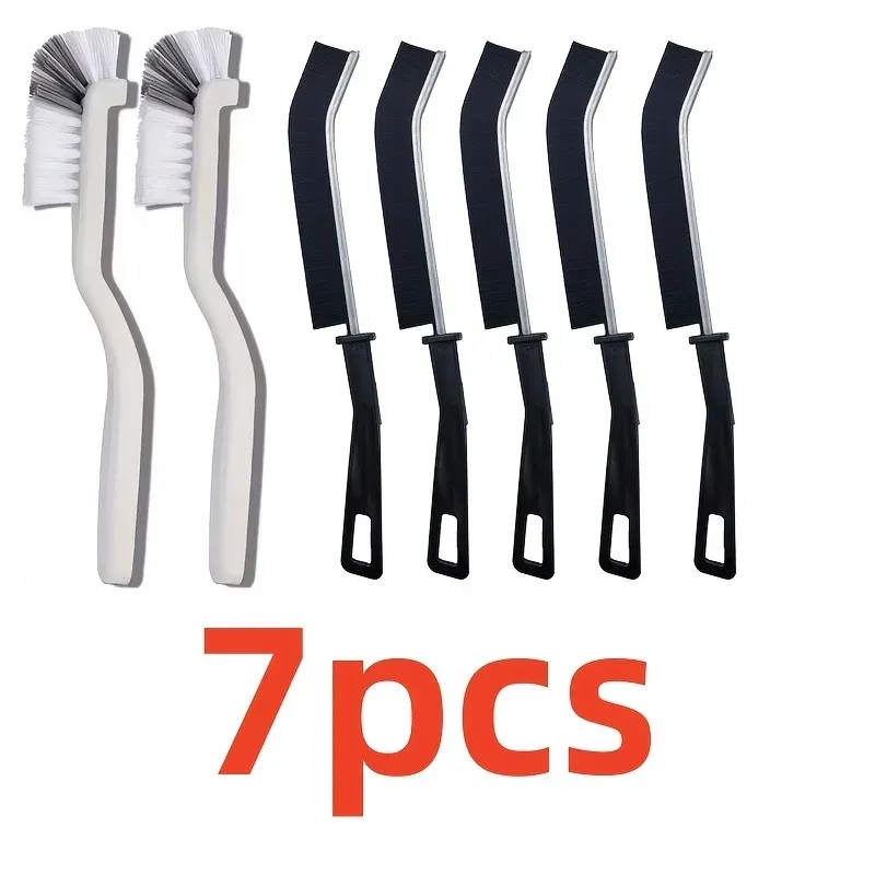 Ensemble de brosses de nettoyage à long manche, 12/7/5 pièces, pour carrelage, coulis, douche et four 5
