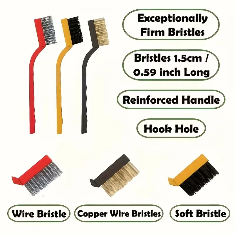 Détail des brosses de nettoyage