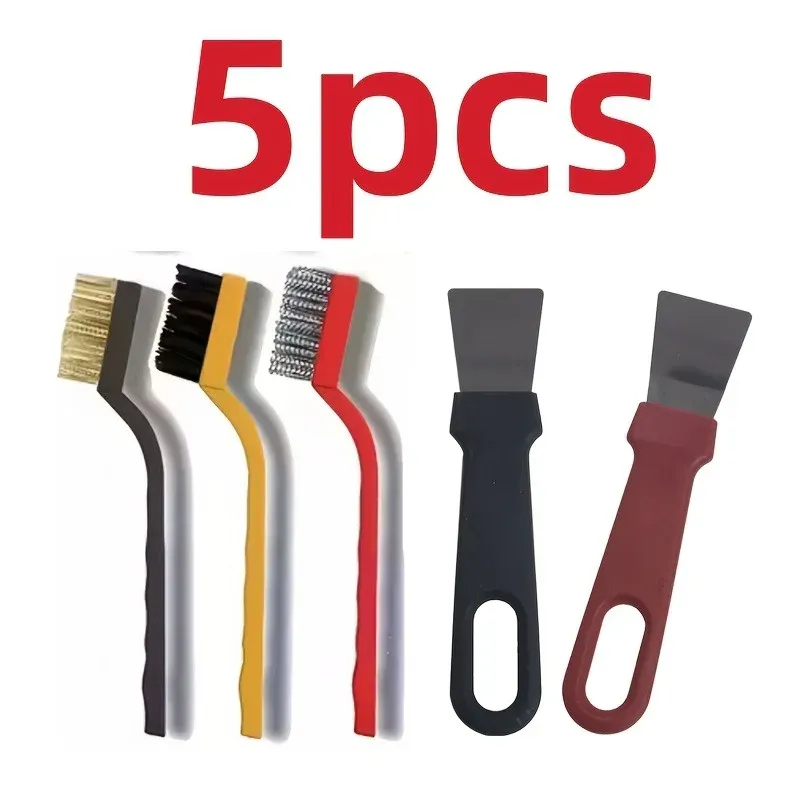 Ensemble de brosses de nettoyage à long manche, 12/7/5 pièces, pour carrelage, coulis, douche et four 7