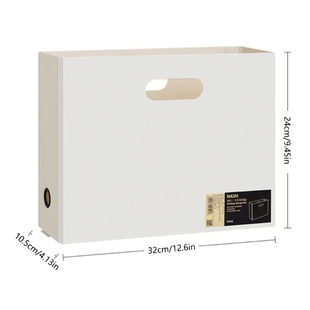 Boîte de rangement pliable A4 en plastique, grande capacité, pour fournitures de papeterie et de bureau 6