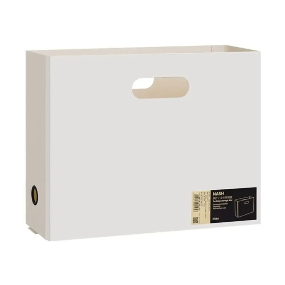 Boîte de rangement pliable A4 en plastique, grande capacité, pour fournitures de papeterie et de bureau 8