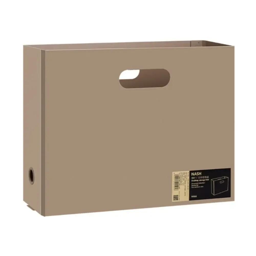 Boîte de rangement pliable A4 en plastique, grande capacité, pour fournitures de papeterie et de bureau 9