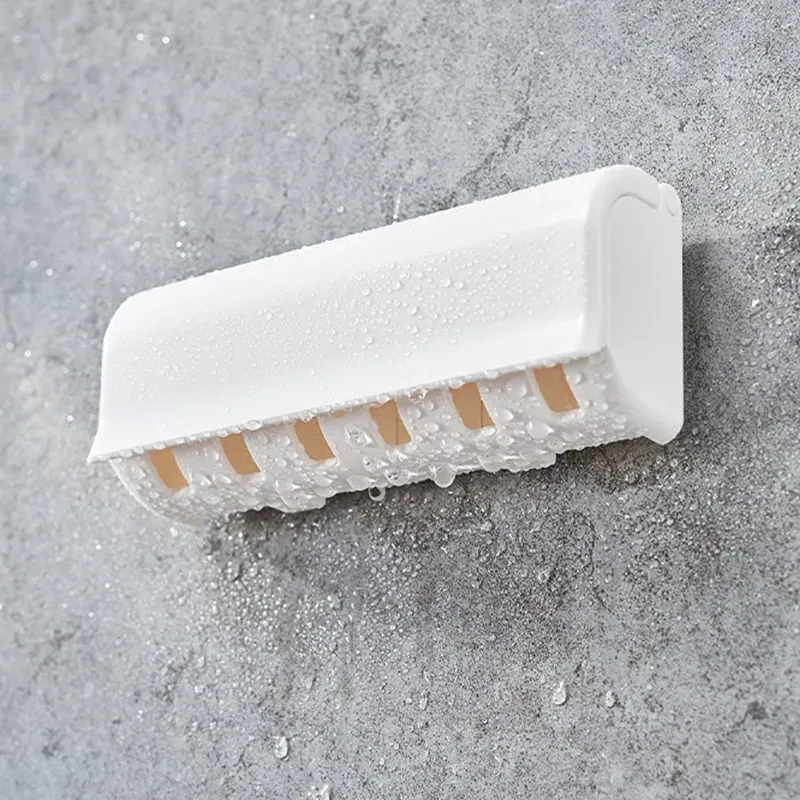 Porte-brosse à dents mural sans perçage, pour salle de bain, multi-têtes, amovible et lavable, réf. YSJ004 3