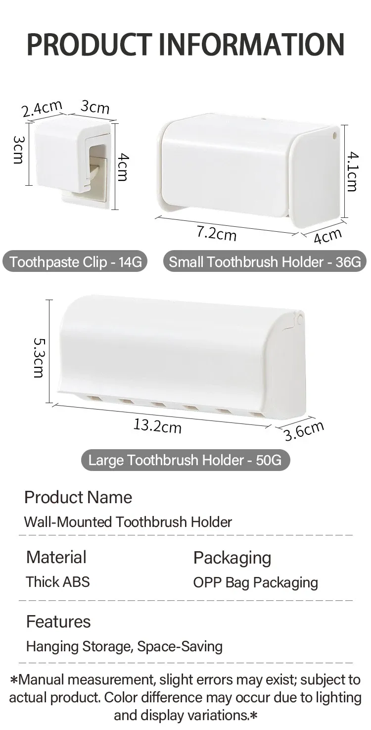 Vue détaillée du porte-brosse à dents multi-têtes