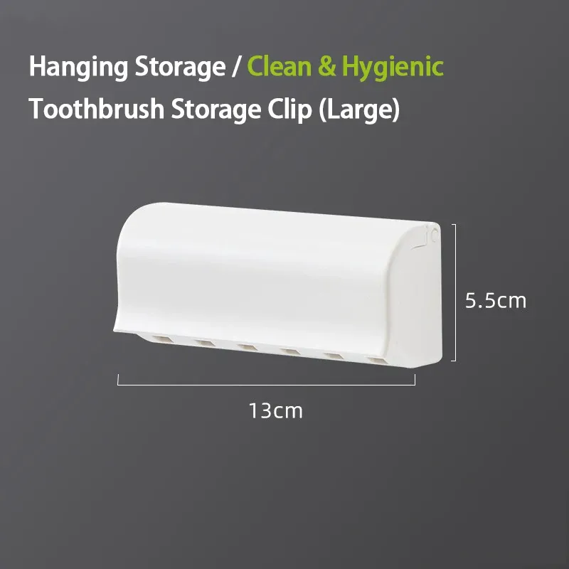 Porte-brosse à dents mural sans perçage, pour salle de bain, multi-têtes, amovible et lavable, réf. YSJ004 9