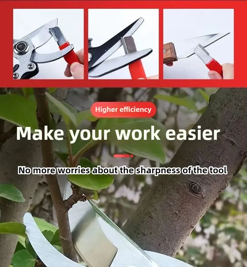 Aiguiseur professionnel de couteaux de cuisine, pierre à aiguiser en céramique, tungstène et diamant, pour toutes lames, y compris cisailles de jardin 2