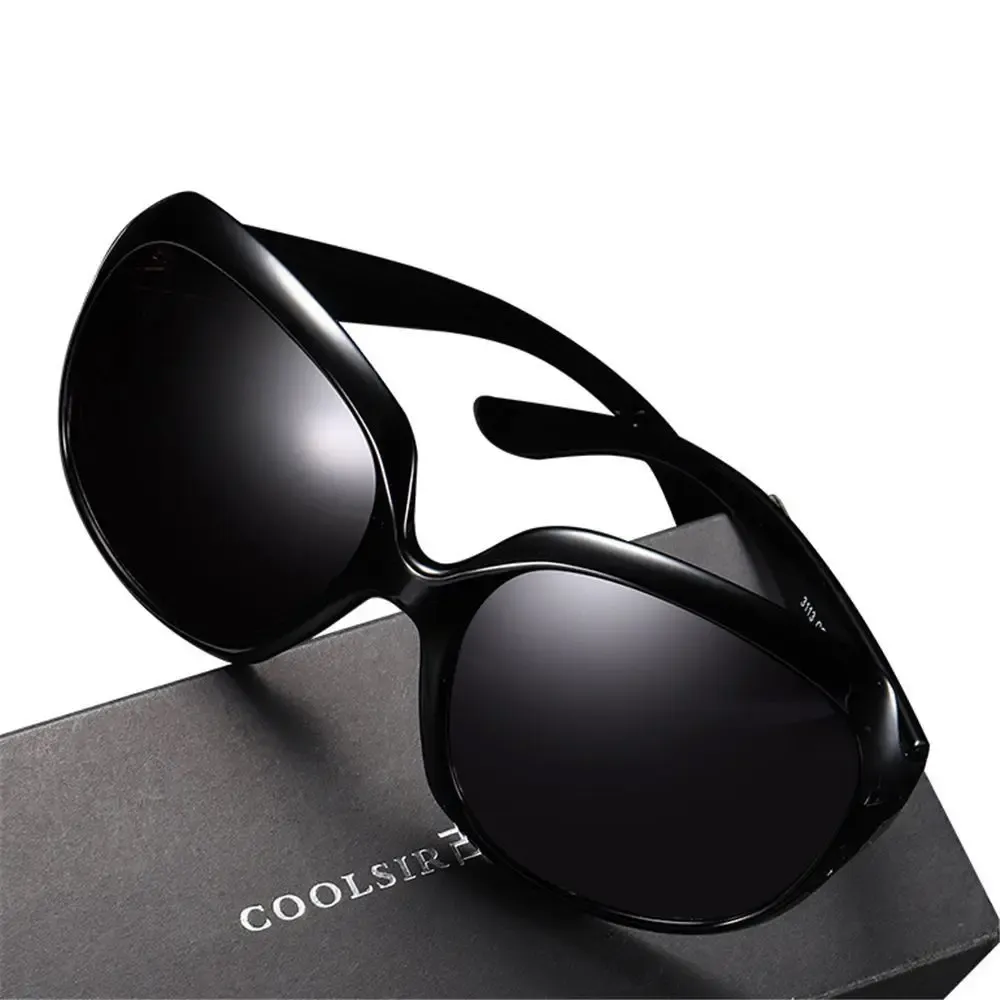 Lunettes de soleil polarisées carrées surdimensionnées, protection UV400, style vintage 5