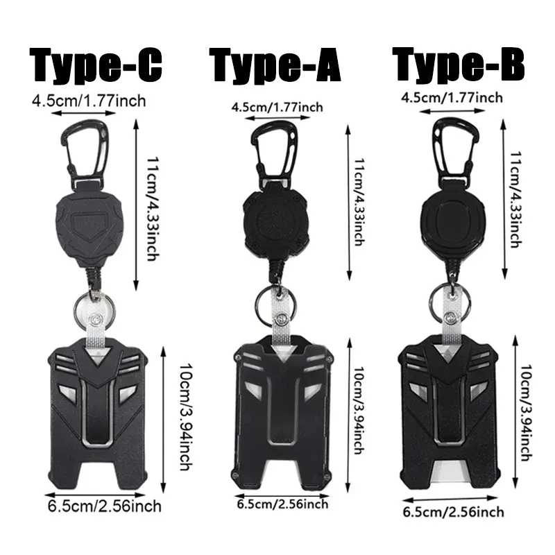 Porte-badge rétractable robuste avec clip 2