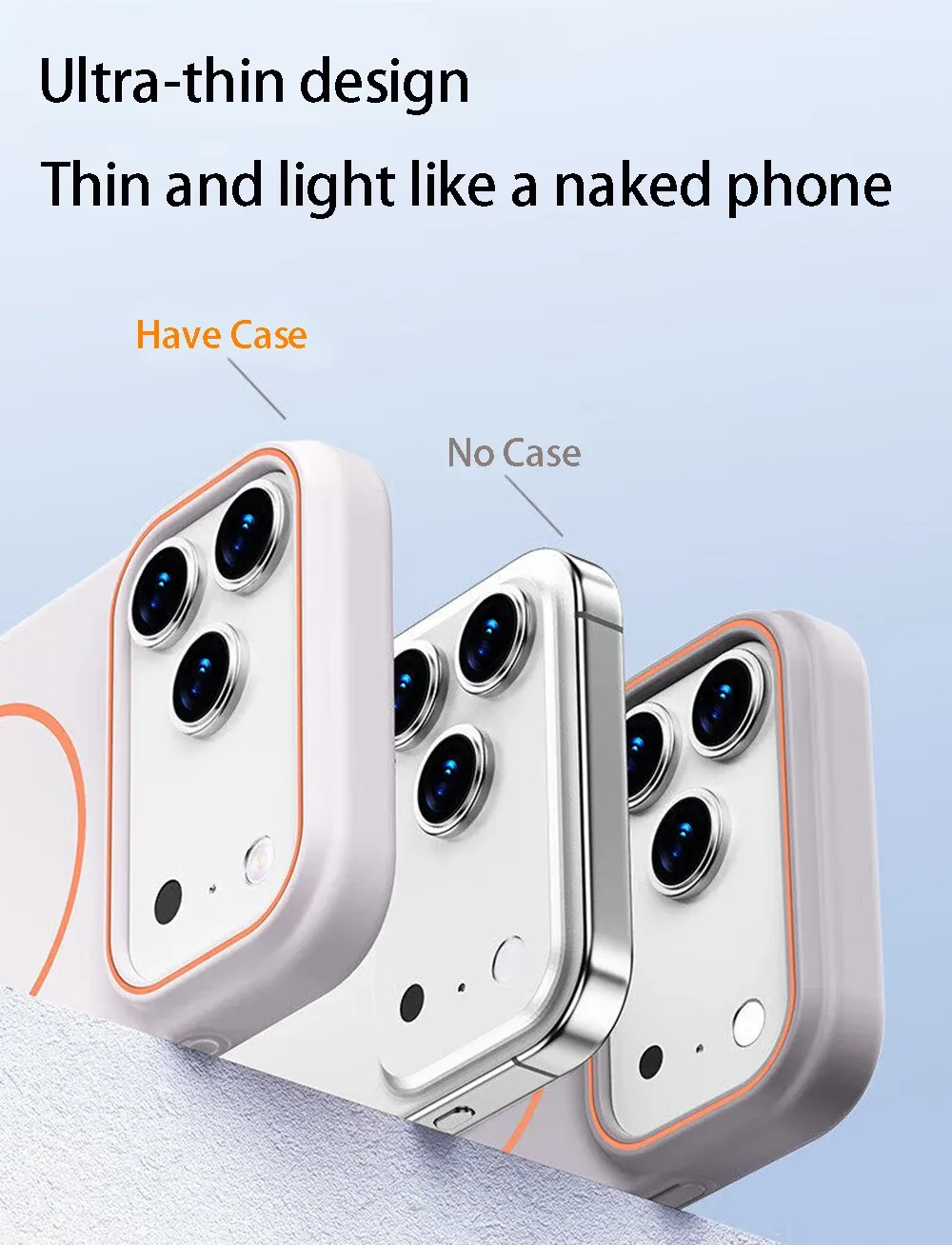 Coque de téléphone Magsafe en silicone, détails de finition