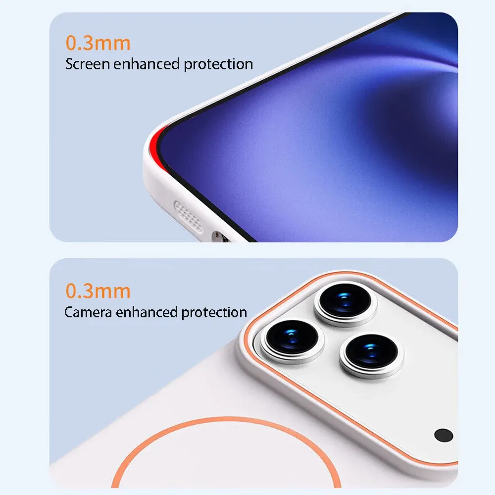 Coque Magsafe en silicone, finition élégante