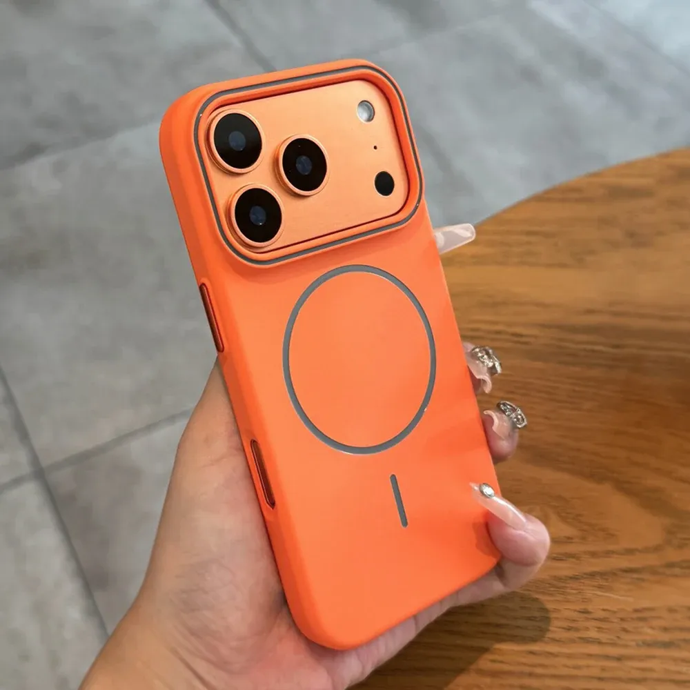 Coque en silicone de luxe compatible MagSafe pour iPhone 11 à 18 Pro Max, avec recharge magnétique sans fil 10