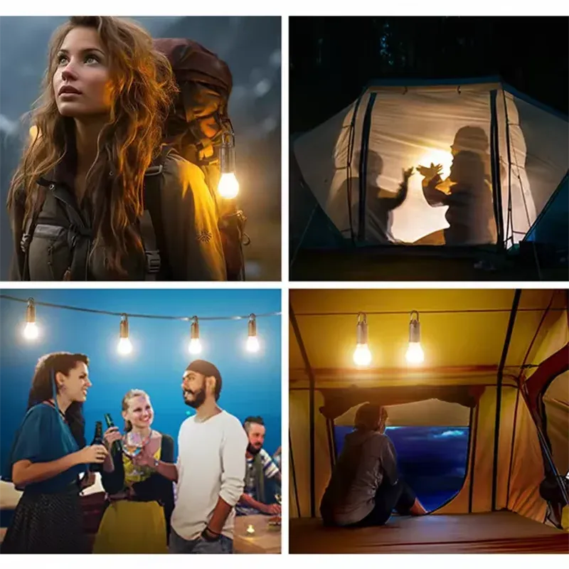 Lampe solaire de camping, ambiance nocturne