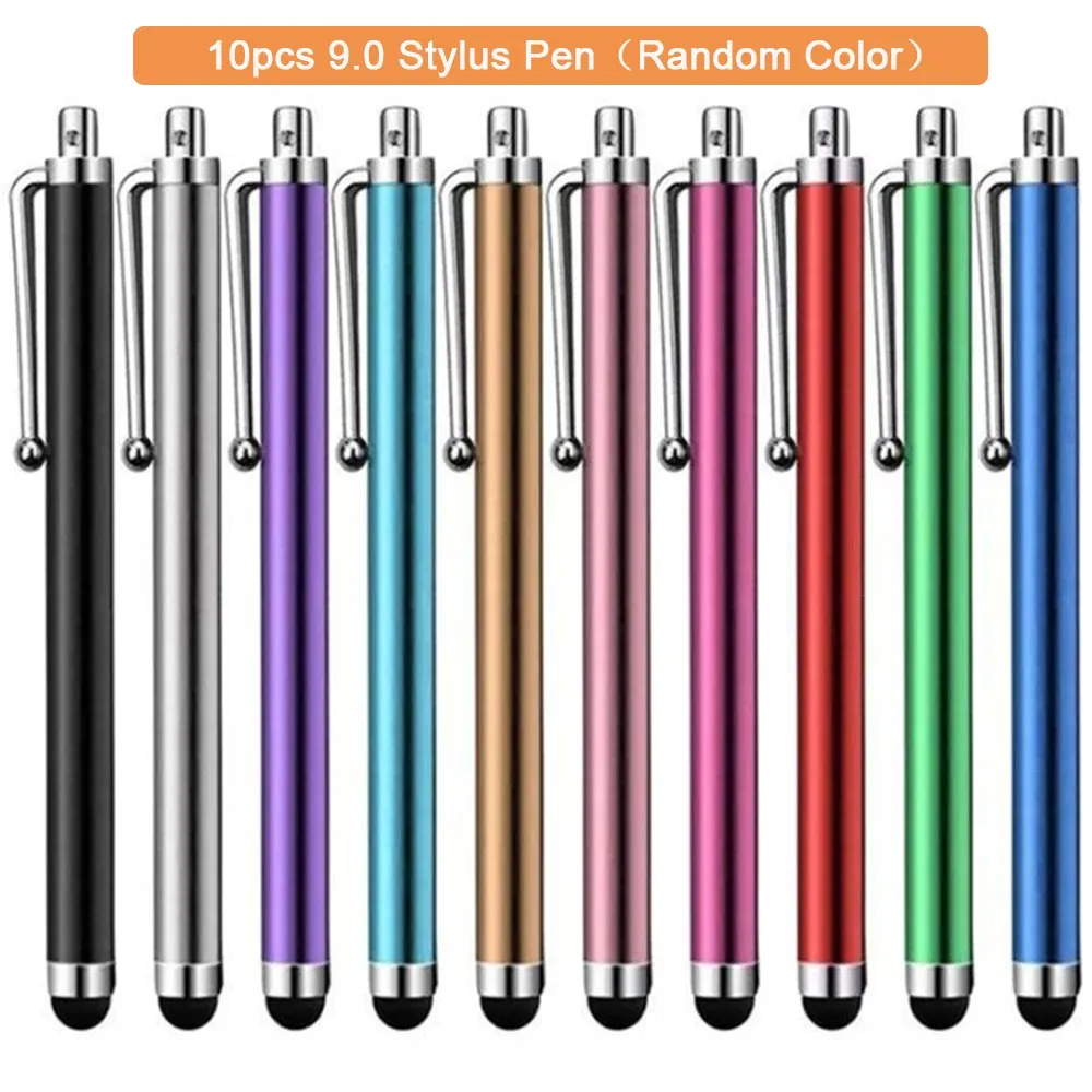 Stylet universel pour tablette et smartphone, lot de 10 pièces, pour écran tactile capacitif, compatible iPhone, iPad, Samsung, Xiaomi et Android 8