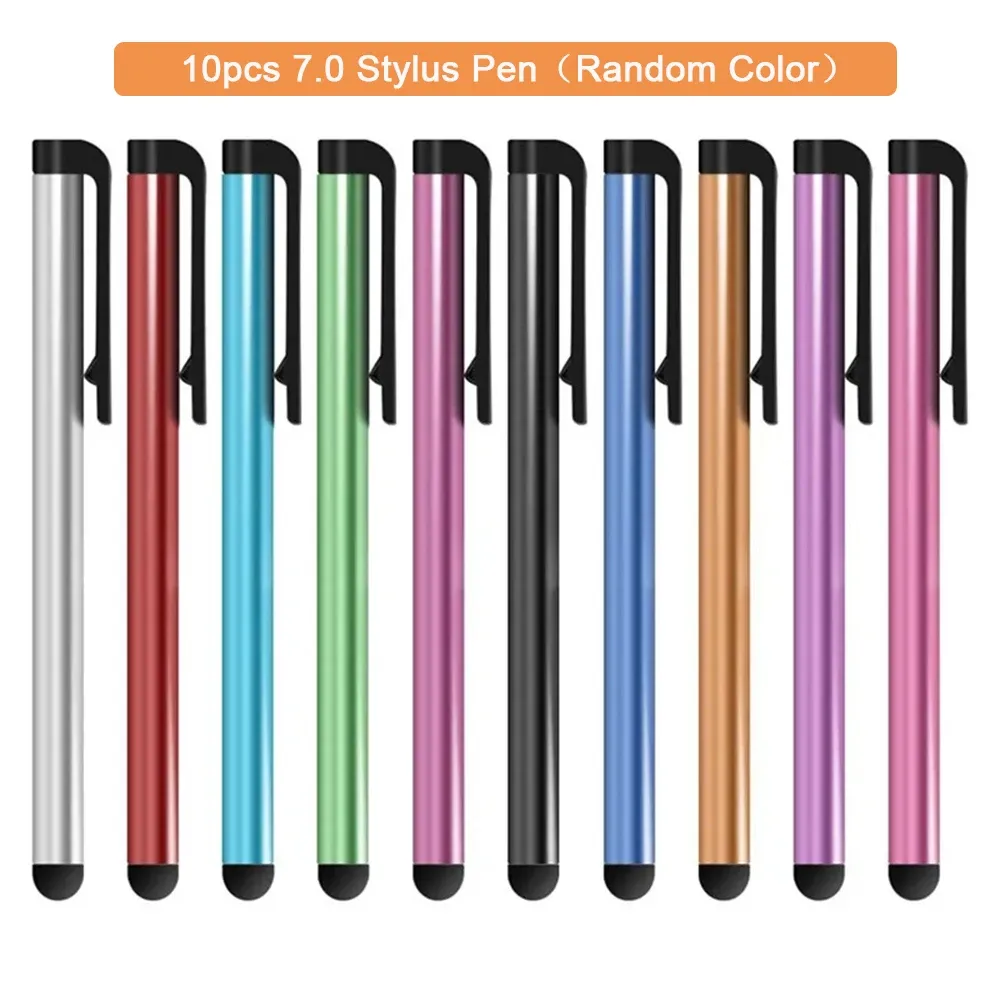 Stylet universel pour tablette et smartphone, lot de 10 pièces, pour écran tactile capacitif, compatible iPhone, iPad, Samsung, Xiaomi et Android 9