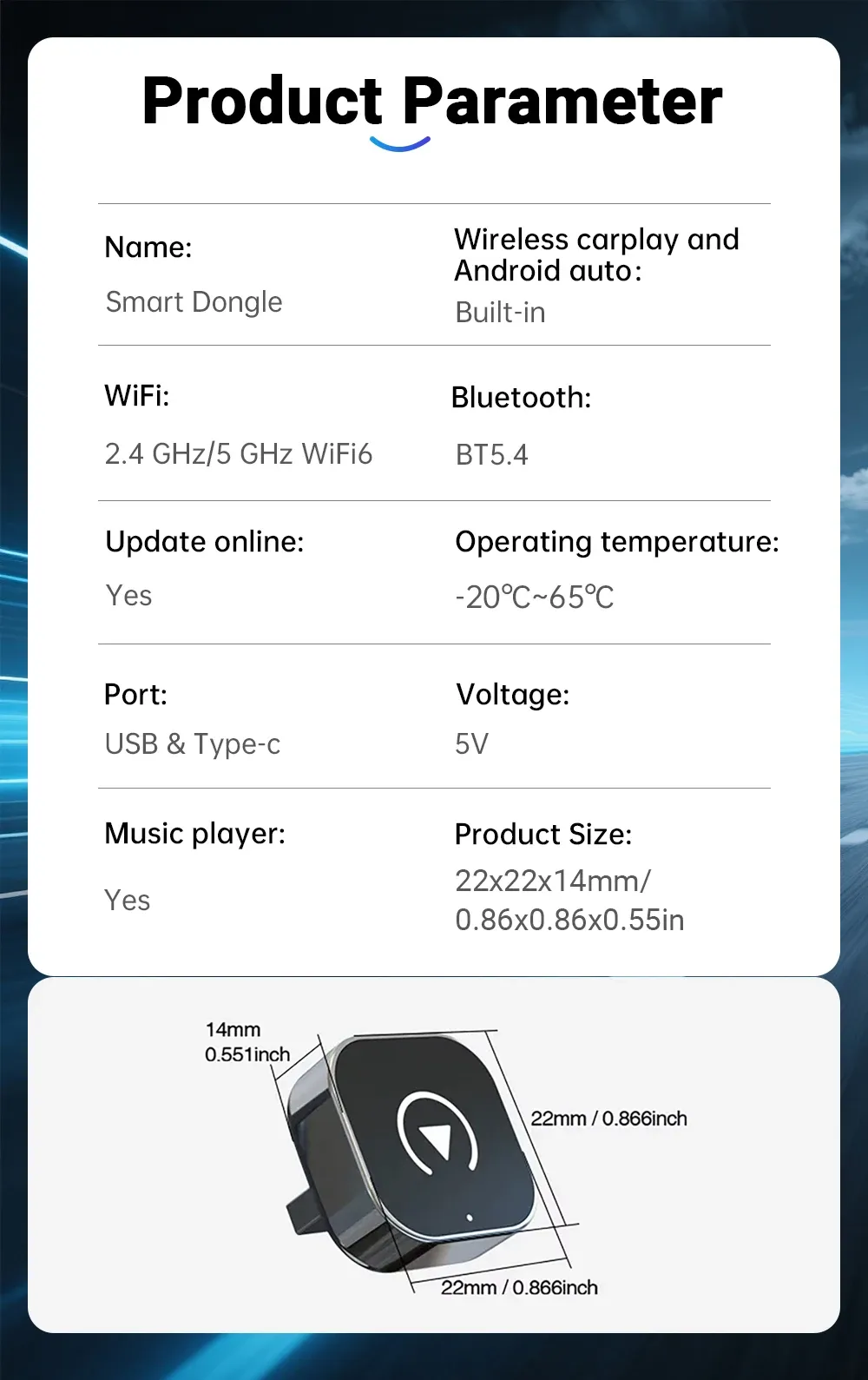 Adaptateur CarPlay sans fil, présentation complète