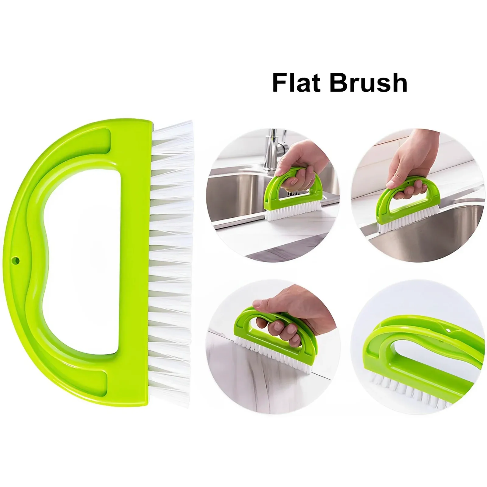 Ensemble de 9 brosses de nettoyage pour joints, brosse manuelle polyvalente, nettoyage en profondeur, brosse de récurage réutilisable pour joints de carrelage 3