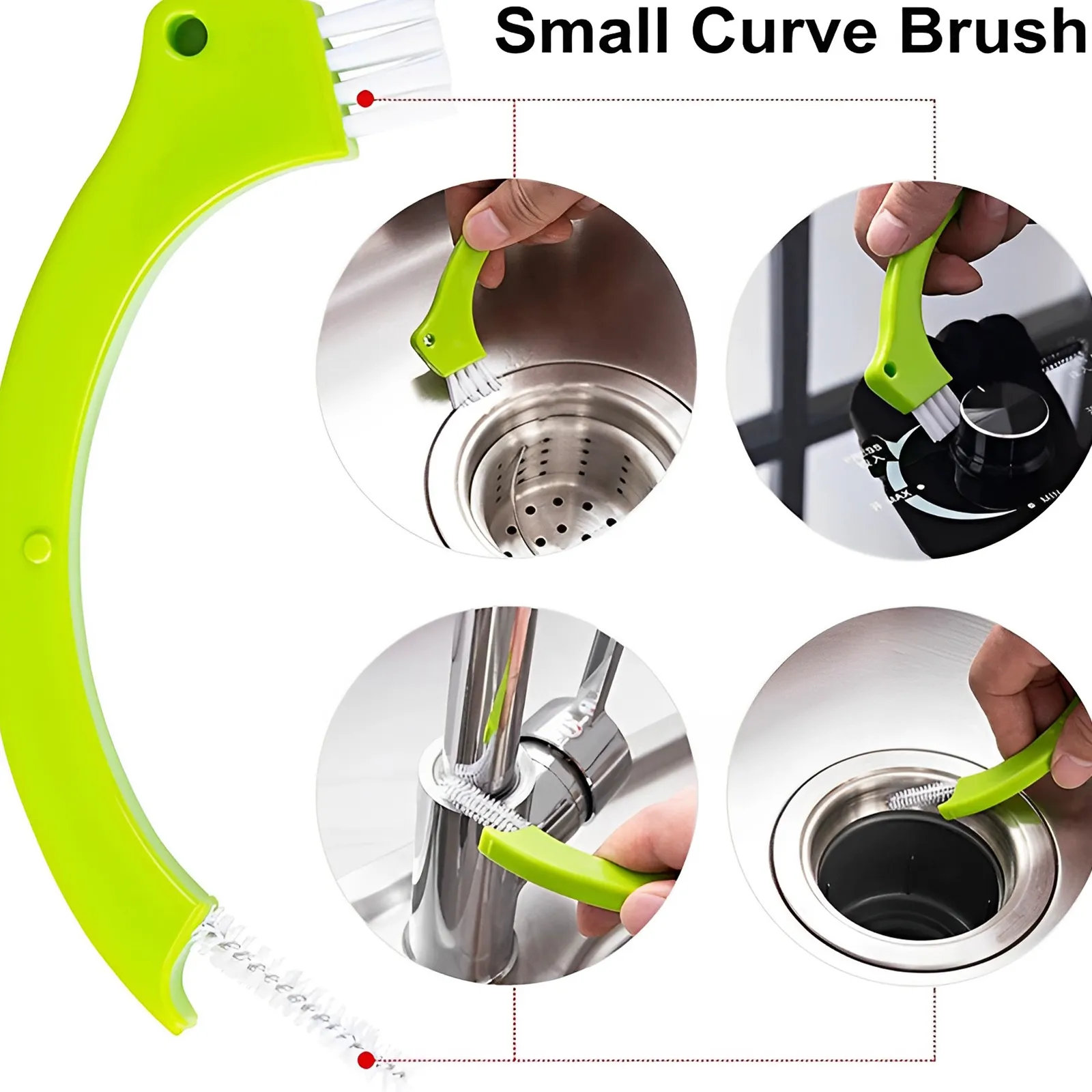 Brosse de nettoyage pour joints de carrelage, vue détaillée