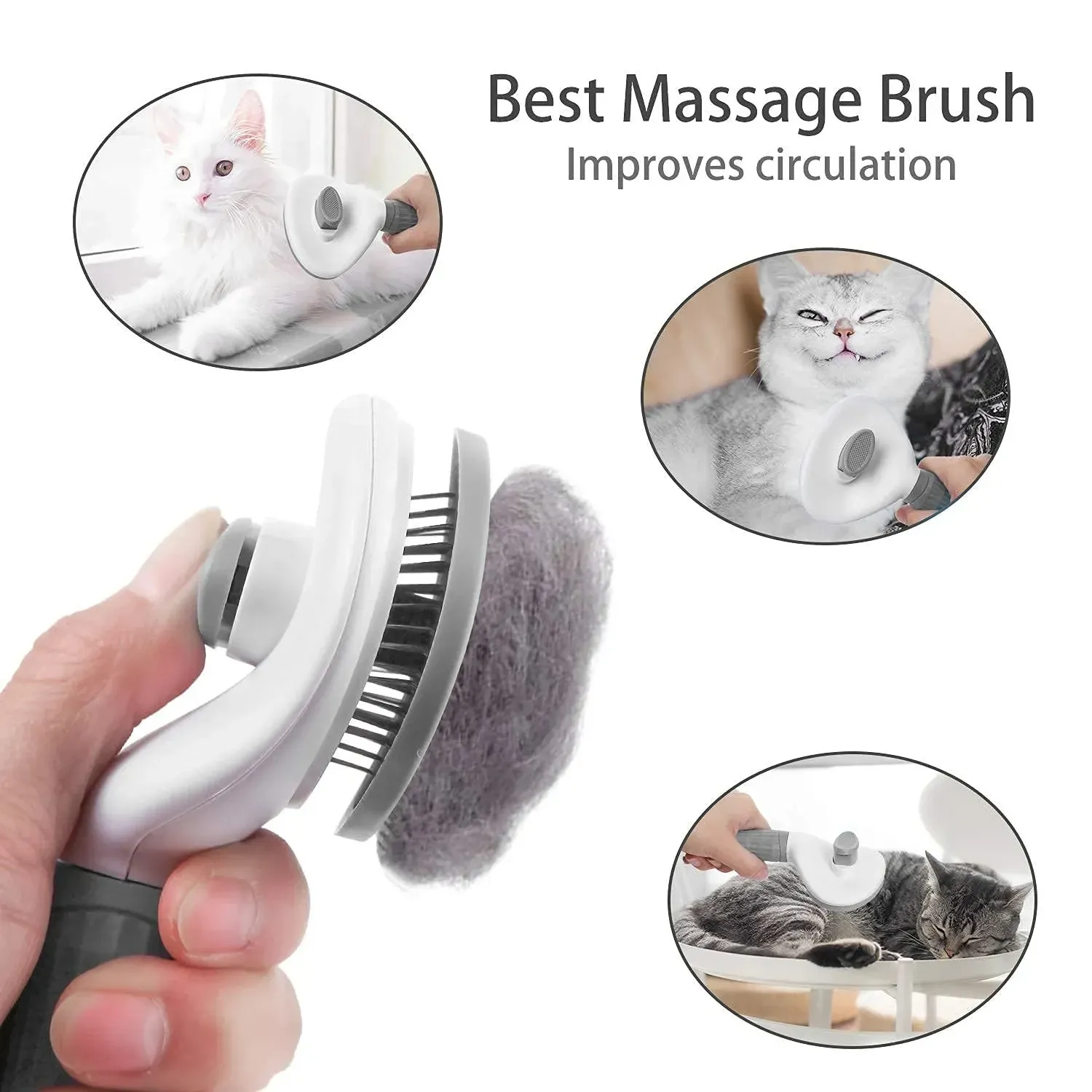 Brosse de toilettage pour animaux, vue détaillée