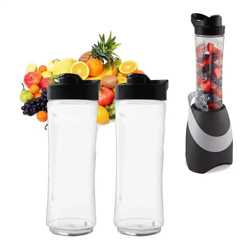 Bouteille de smoothie 20 oz avec couvercle, bouteille de sport portable, compatible avec les modèles O'Ster BLSTPB et BLSTP2, avec tasse presse-agrumes - Image 1