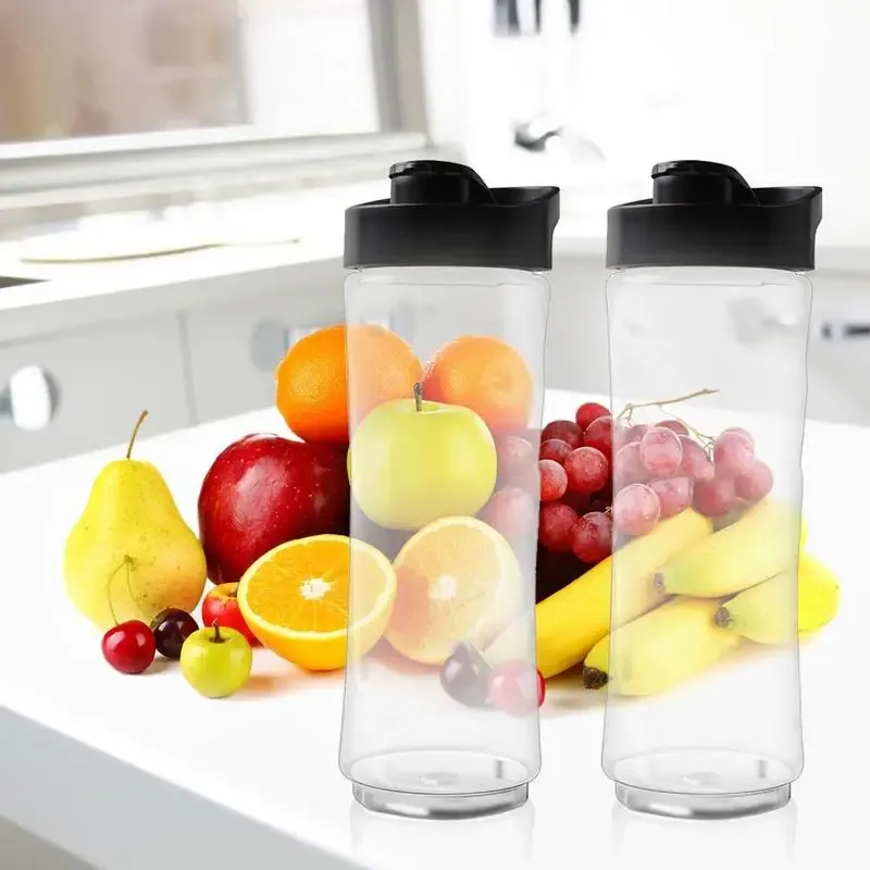 Bouteille de smoothie 20 oz avec couvercle, bouteille de sport portable, compatible avec les modèles O'Ster BLSTPB et BLSTP2, avec tasse presse-agrumes 2