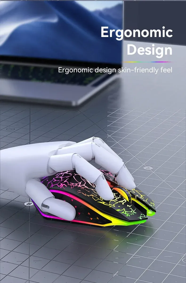 Design ergonomique de la souris en prise en main