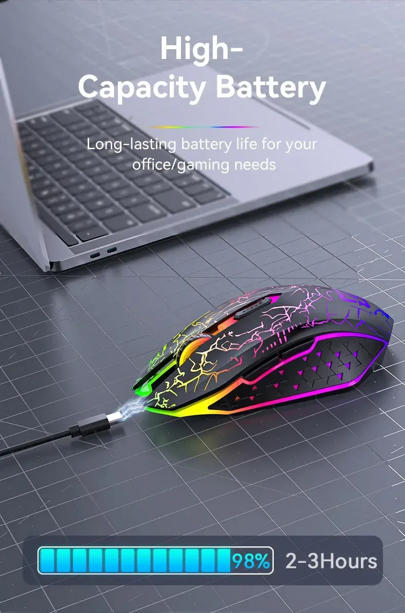 Batterie haute capacité de la souris sans fil