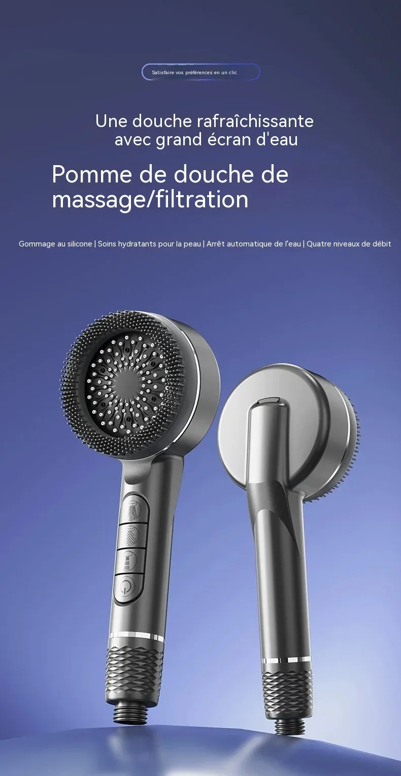 Pommeau de douche autonettoyant, vue détaillée