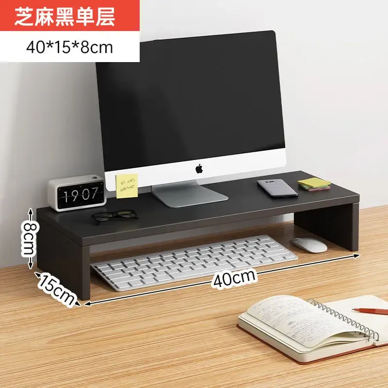 Support pour écran – Support ergonomique pour ordinateur portable, organisateur de bureau et rangement pour clavier 7