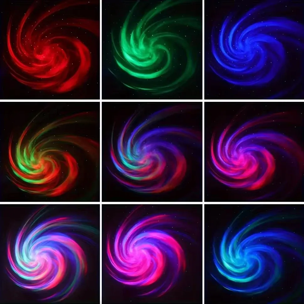 Projecteur LED galaxie à lumière colorée pour chambre d'enfant, veilleuse décorative 3