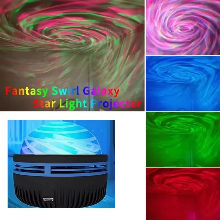 Projecteur LED galaxie à lumière colorée pour chambre d'enfant, veilleuse décorative 4