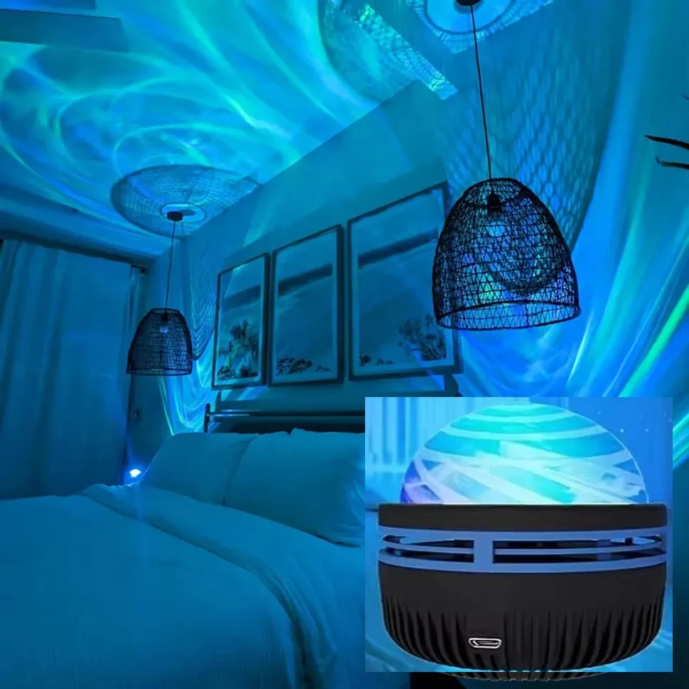 Projecteur LED galaxie à lumière colorée pour chambre d'enfant, veilleuse décorative 6