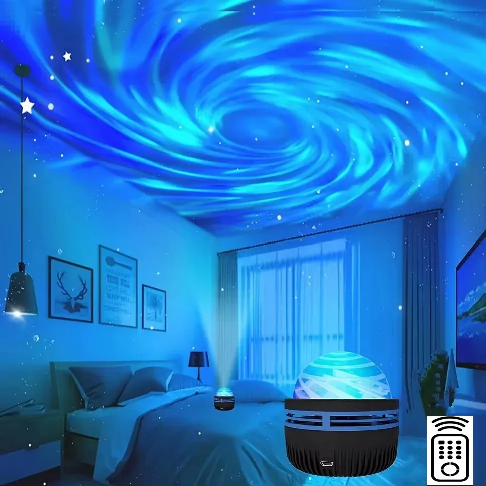 Projecteur LED galaxie à lumière colorée pour chambre d'enfant, veilleuse décorative 7