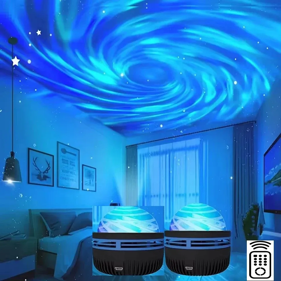 Projecteur LED galaxie à lumière colorée pour chambre d'enfant, veilleuse décorative 8